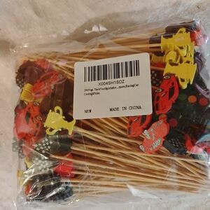 Car Racing Cocktail Picks 200, Car, Trophy, Checkered Flag, Etc